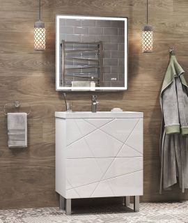 Тумба под раковину напольная Vigo Geometry tn.bsf.GEO.FOS.60.2Y 60 см белый